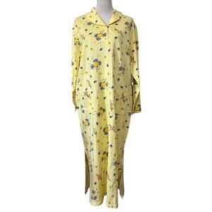 Claire Murray Wearable Art Women’s Shirt Dress Cotton House Dress Floral Sz 1X